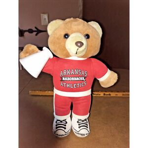 Play By Play Arkansas Razorback Cheer Bear with Megapone 11" Tall Cheerleader